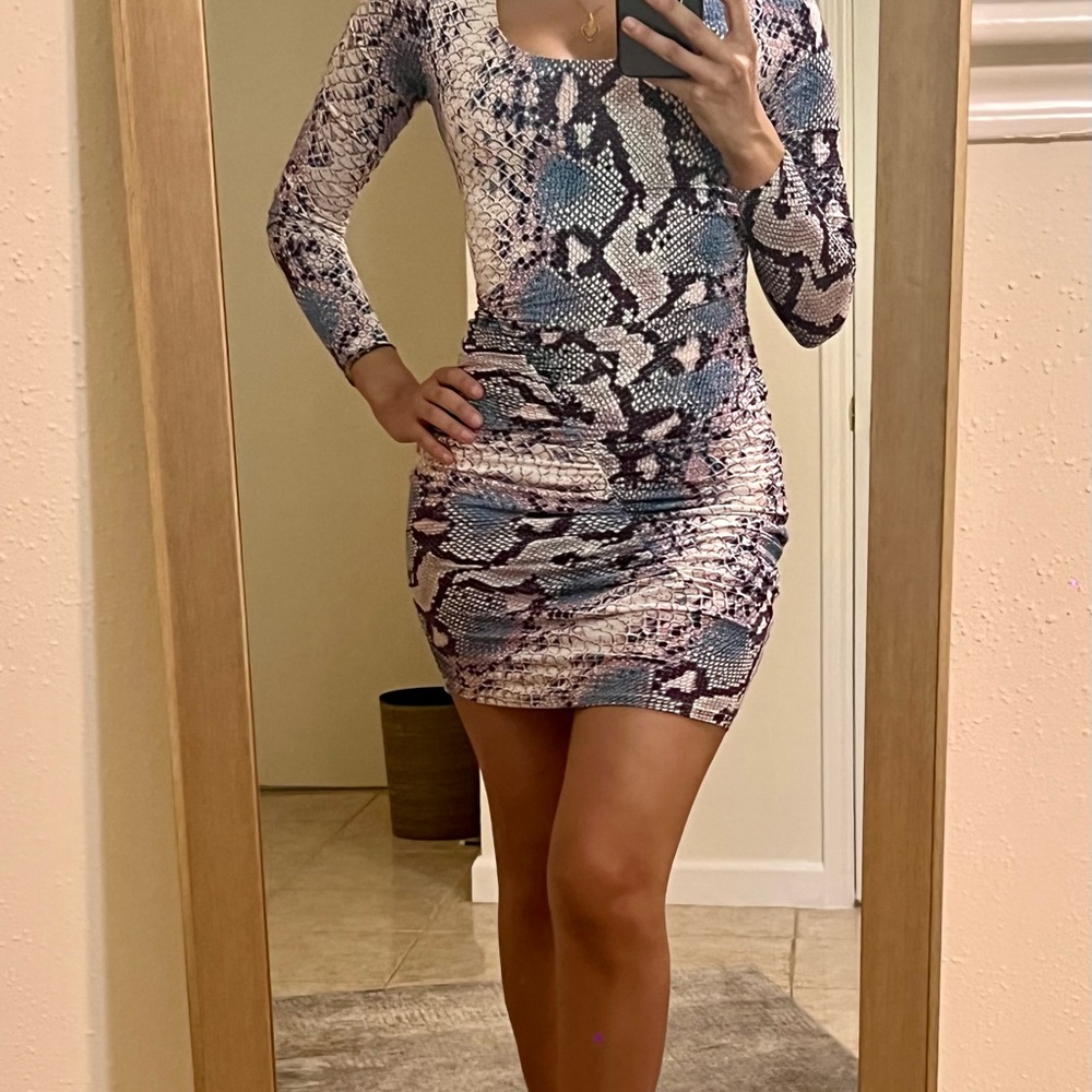 Guess snake pattern dress